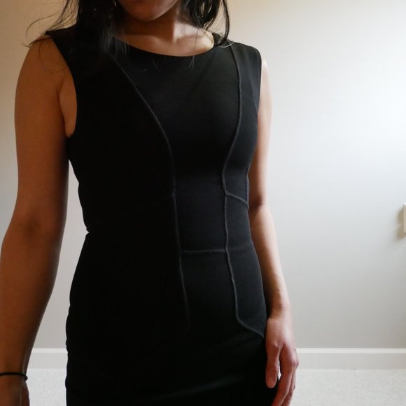 Body Con Black French Connection Dress Size 0 - Picture 7 of 8